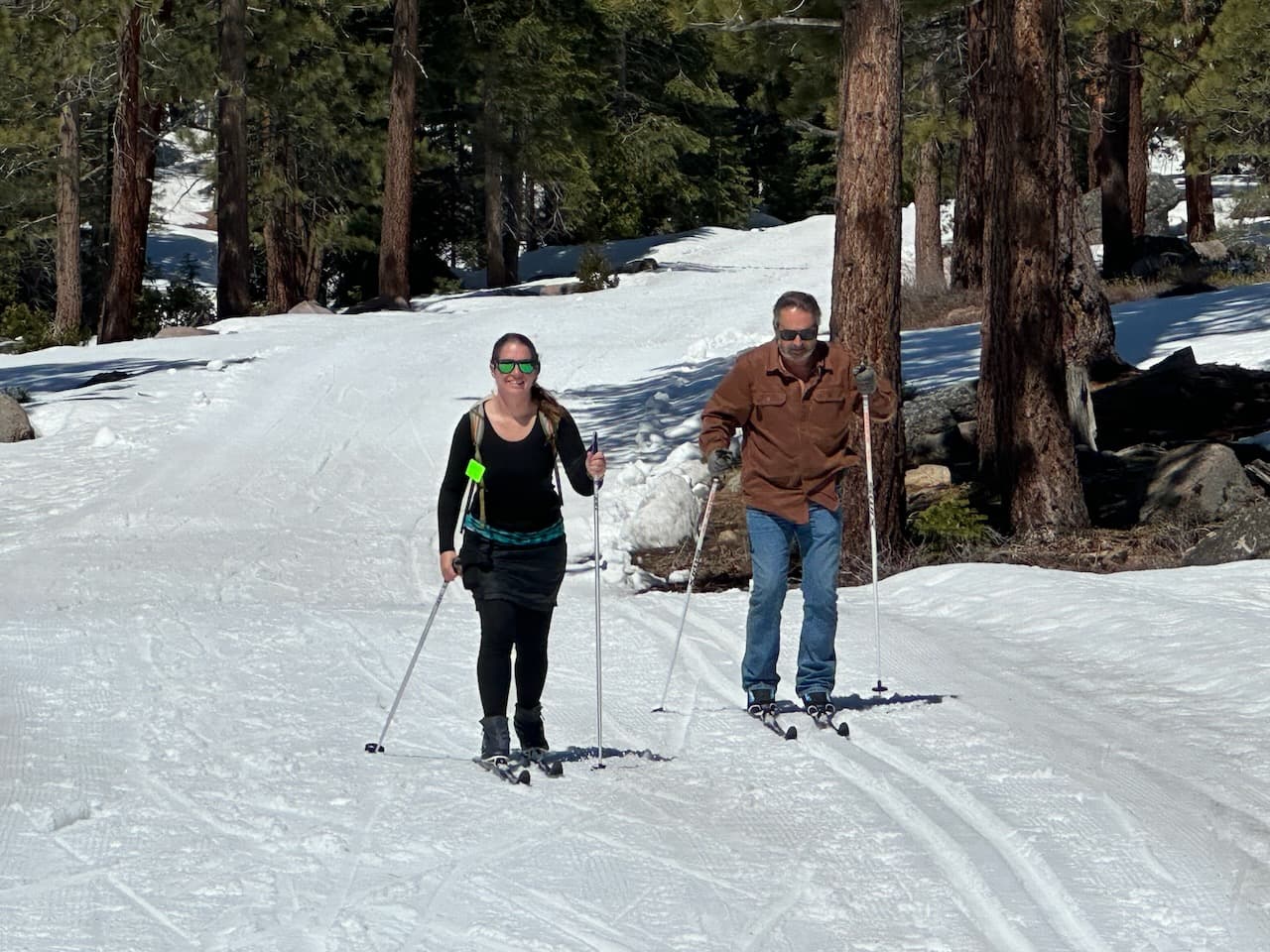 Kasey had more fun cross-country skiing than he’d like to admit