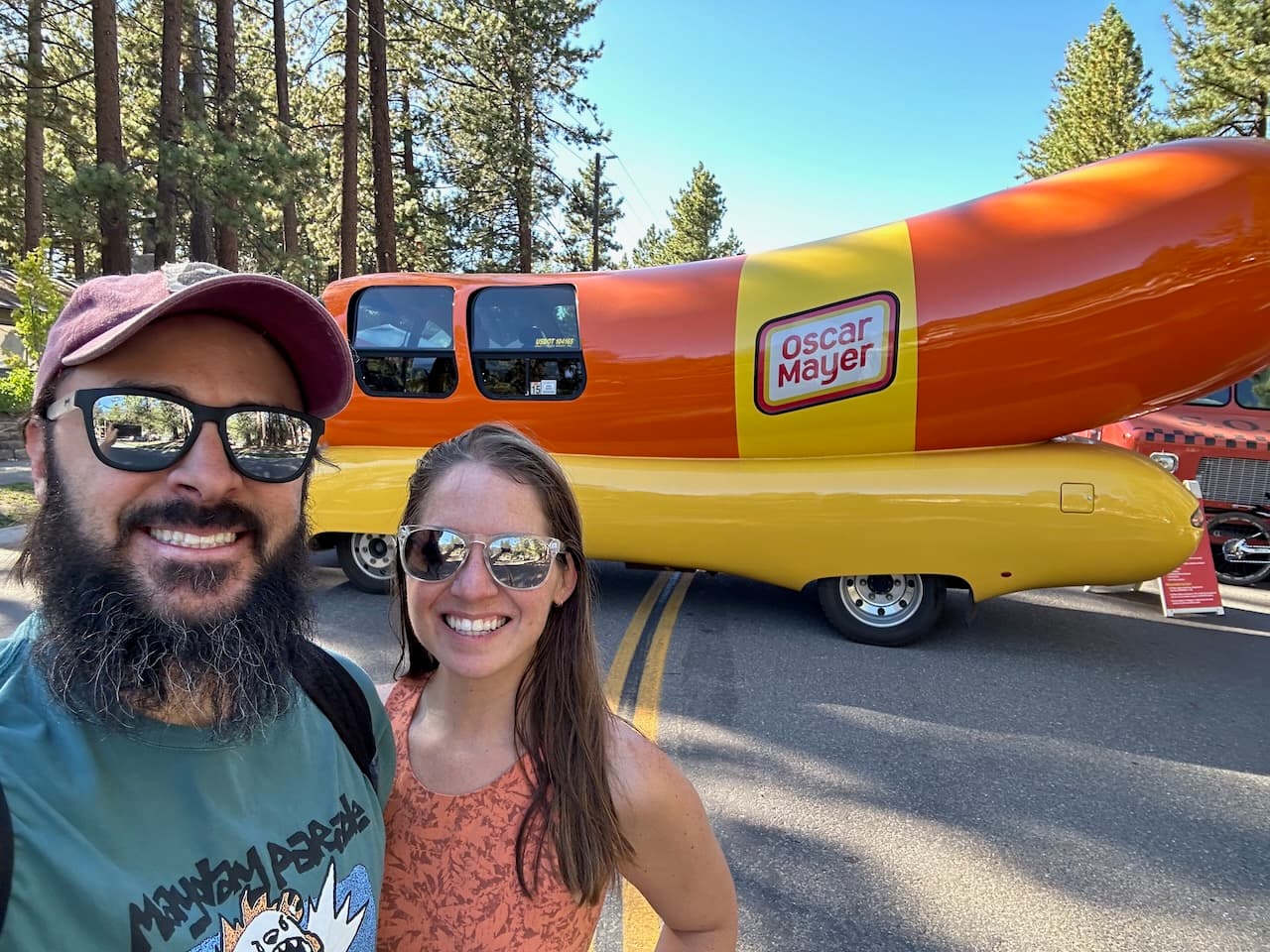 Shawn was overjoyed to finally see the Weinermobile in person at our local farmer’s market