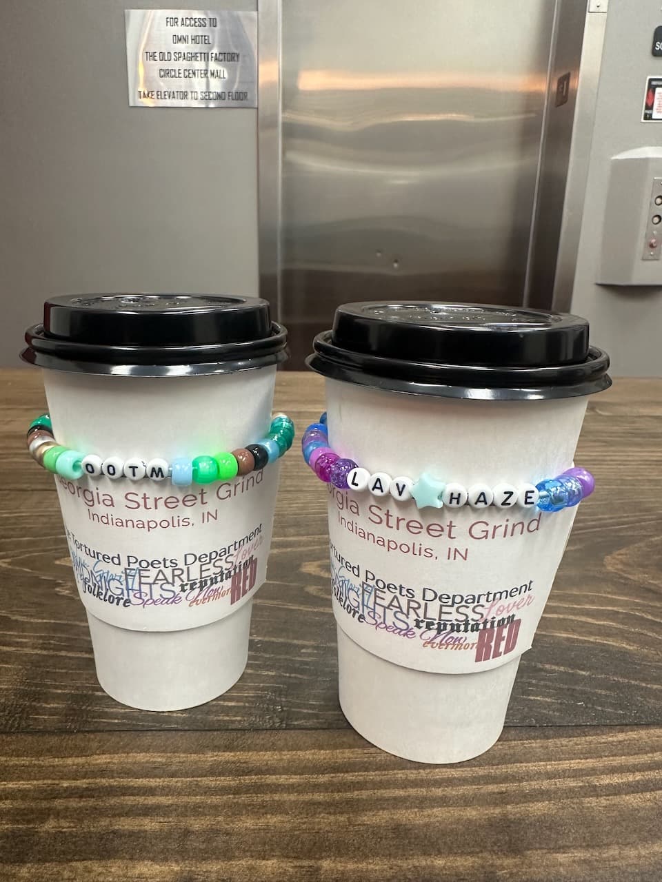 As if I wasn’t giddy enough already, we started the day off with themed coffees