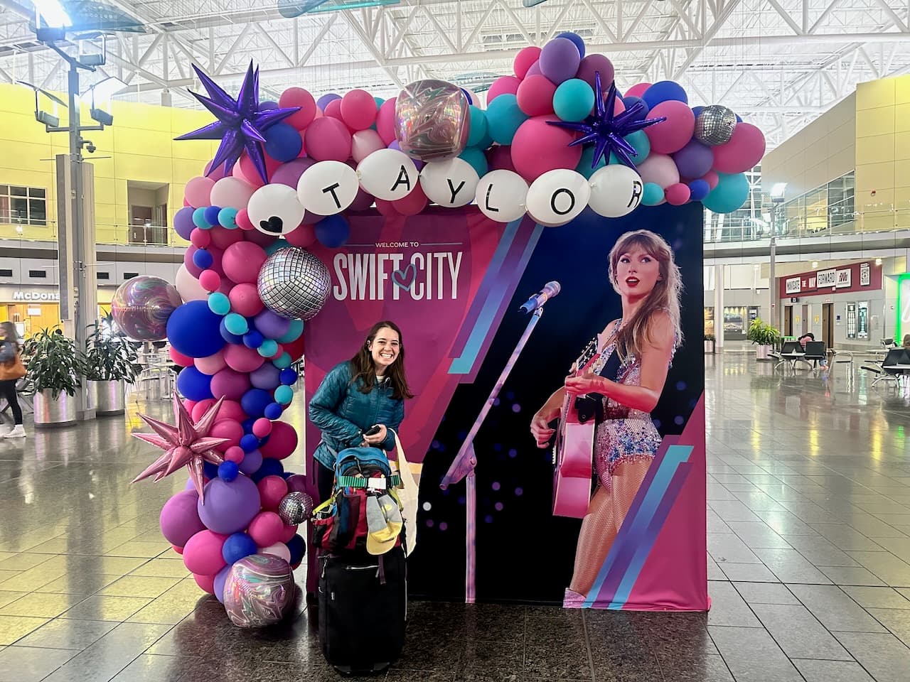 Even the airport got in on the fun